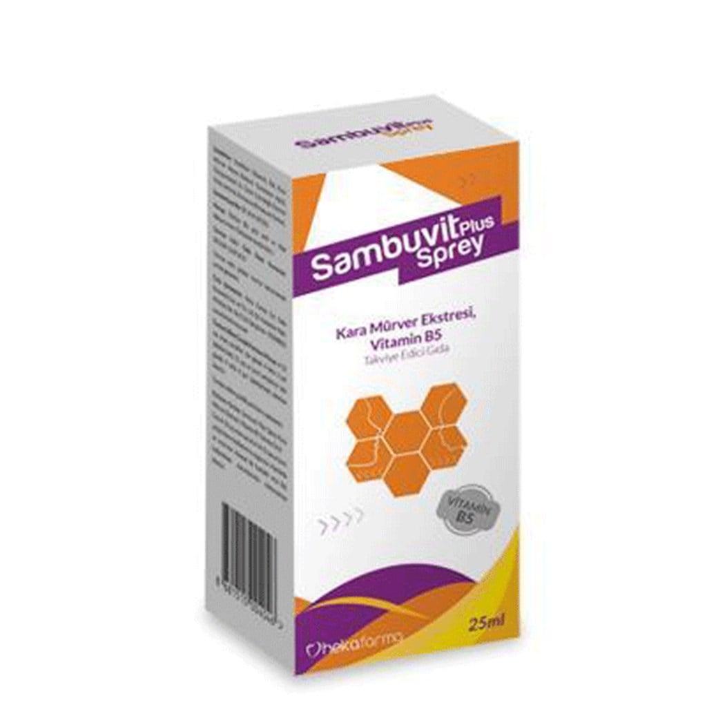 Sambuvit Plus Sprey Kara Mürver Ekstresi 25 ml