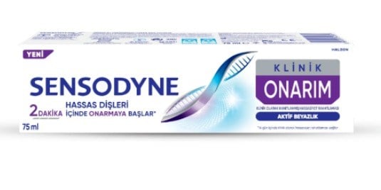 Sensodyne Klinik Onarım Aktif Beyazlık 75 ml Diş Macunu