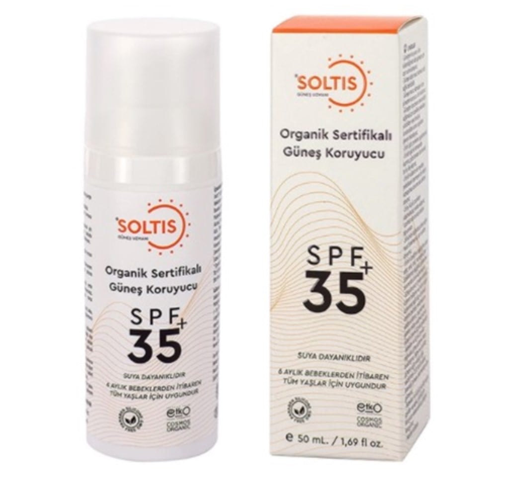 Soltis Organik Sertifikalı Spf 35+ 50 ml Güneş Koruyucu Krem