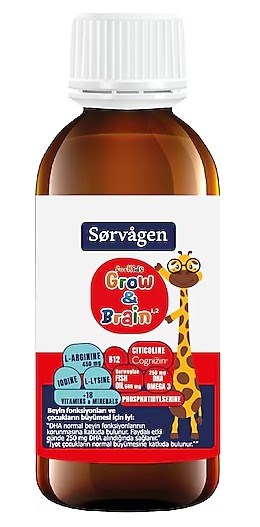 Sorvagen Kids Grow Brain 150 ml Şurup