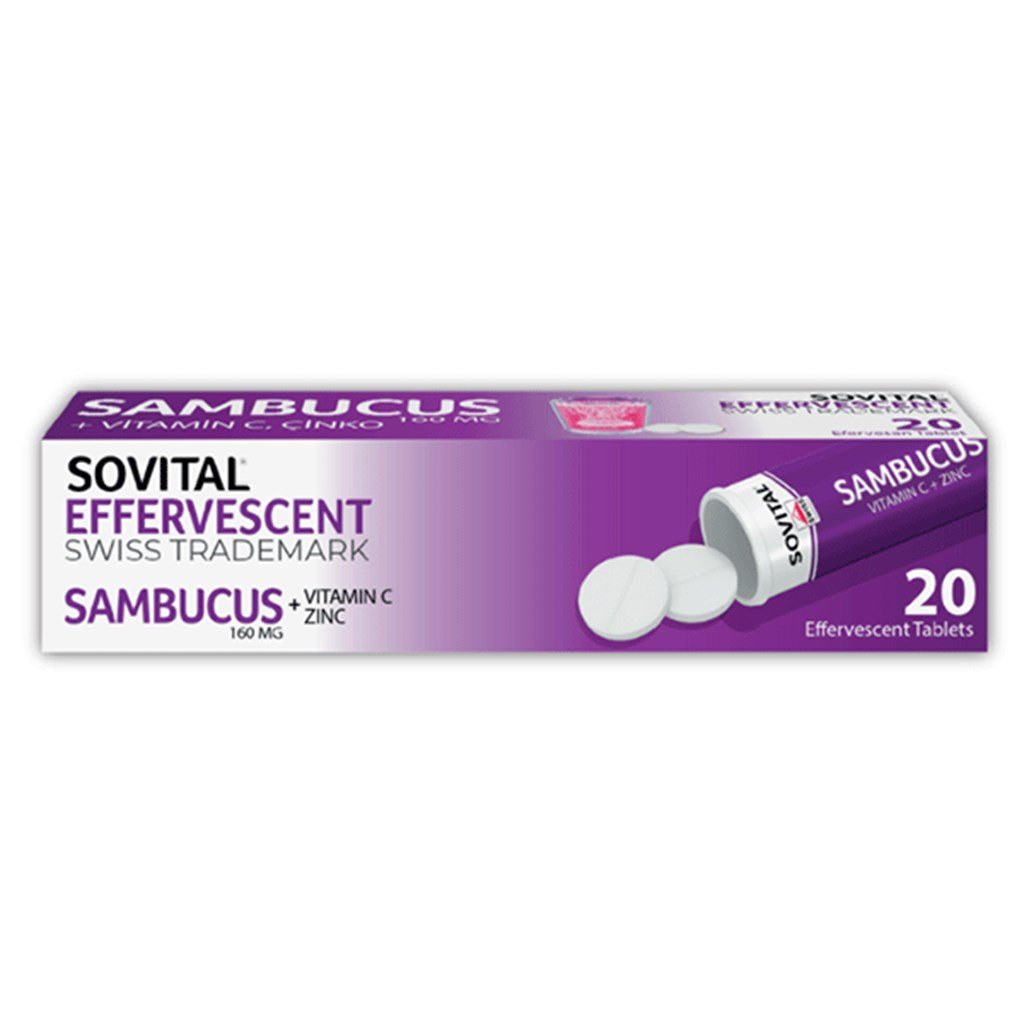 Sovital Sambucus 20 Efervesan Tablet