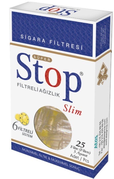 Stop Filtreli Ağızlık Slim 25 Adet