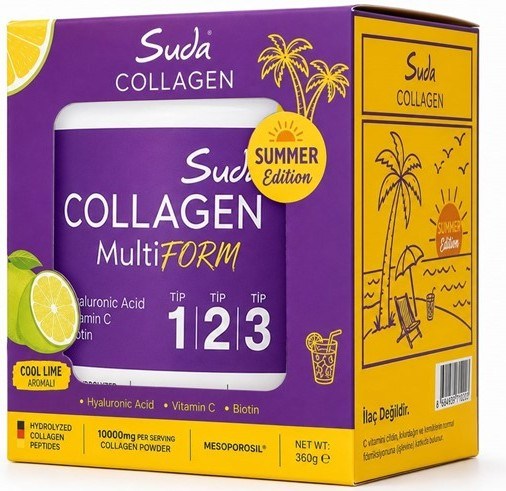 Suda Collagen Summer Edıtıon Cool Lıme Saşe 12 G x 15 - Limon