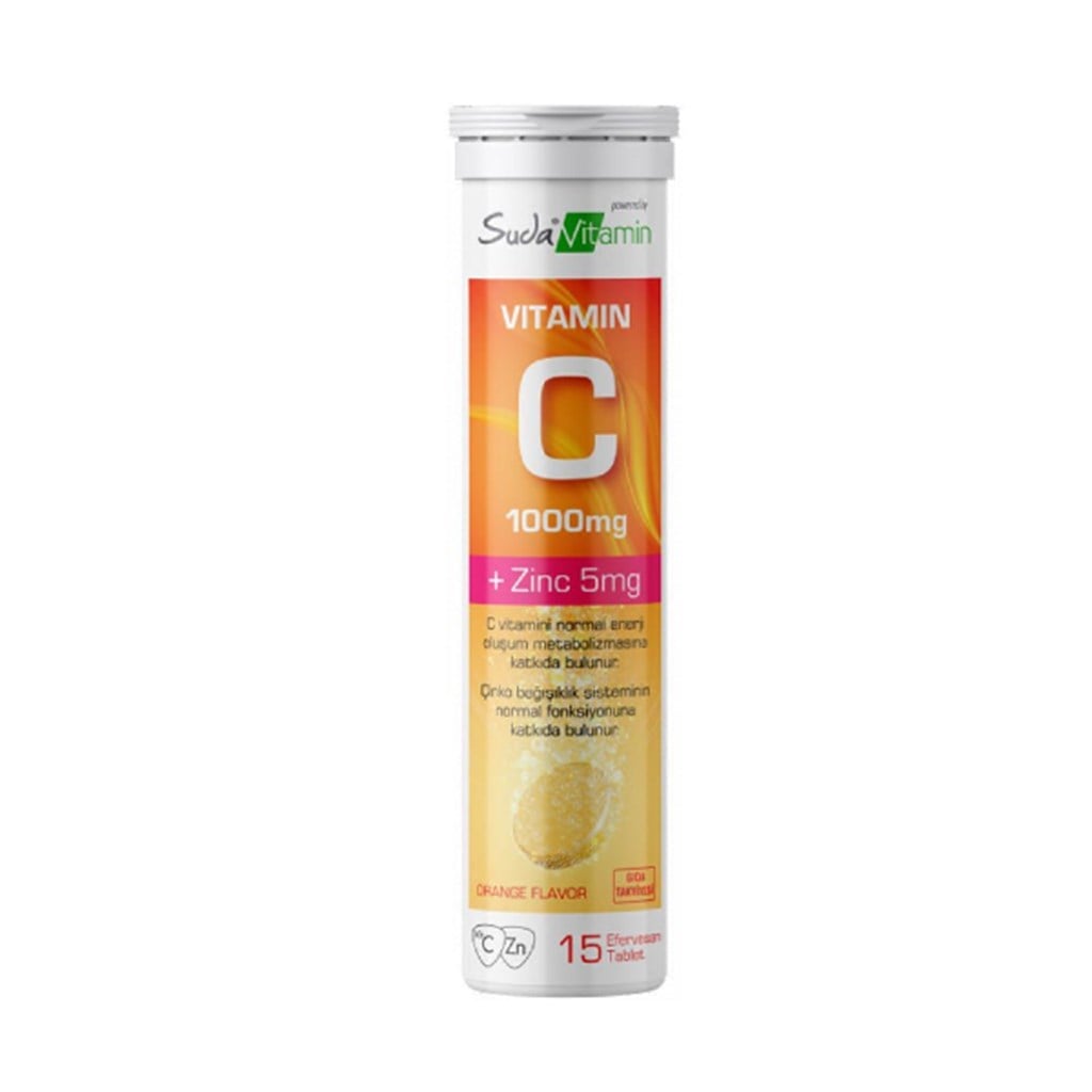 Suda Vitamin C 1000mg 15 Efervesan Tablet