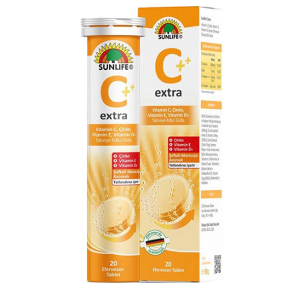 Sunlife Vitamin C Extra 20 Efervesan Tablet