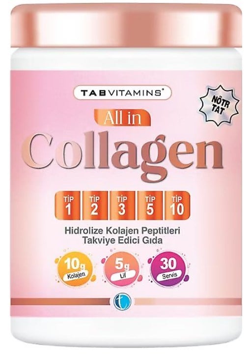 Tabvitamins All in Collagen 1-2-3-5-10 Tip 503 gr Toz