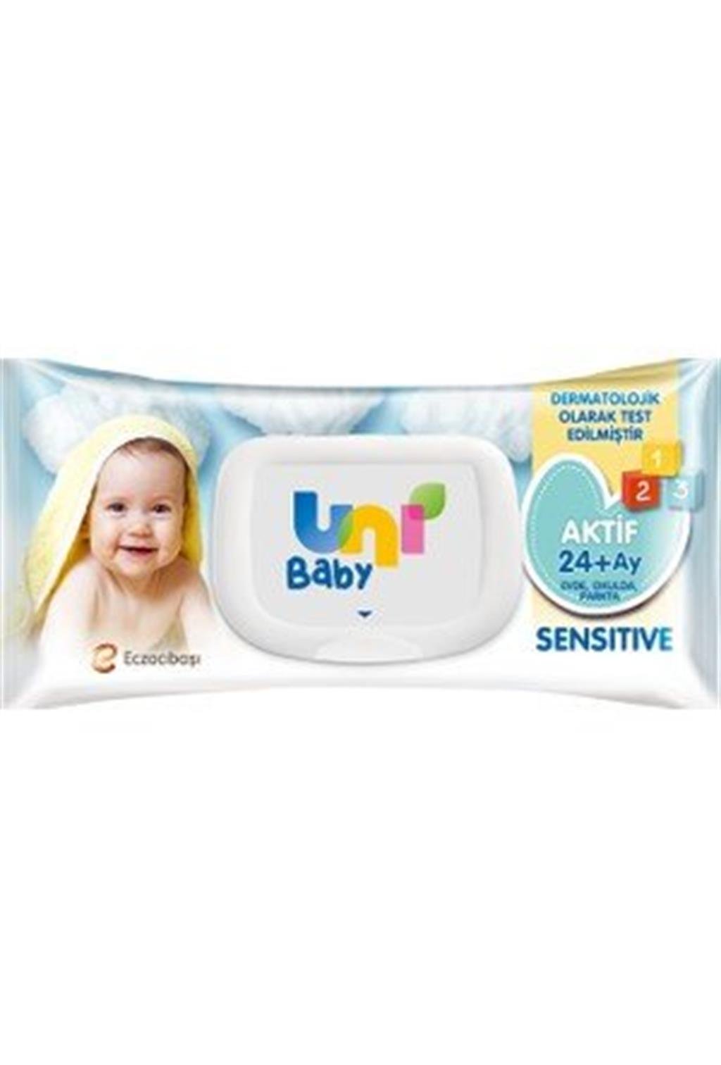 Uni Baby Aktif Sensitive Islak Mendil 24+ Ay 52 Adet