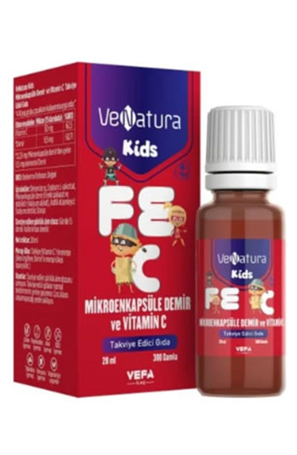 Venatura Kids Demir ve Vit C Damla 20ml