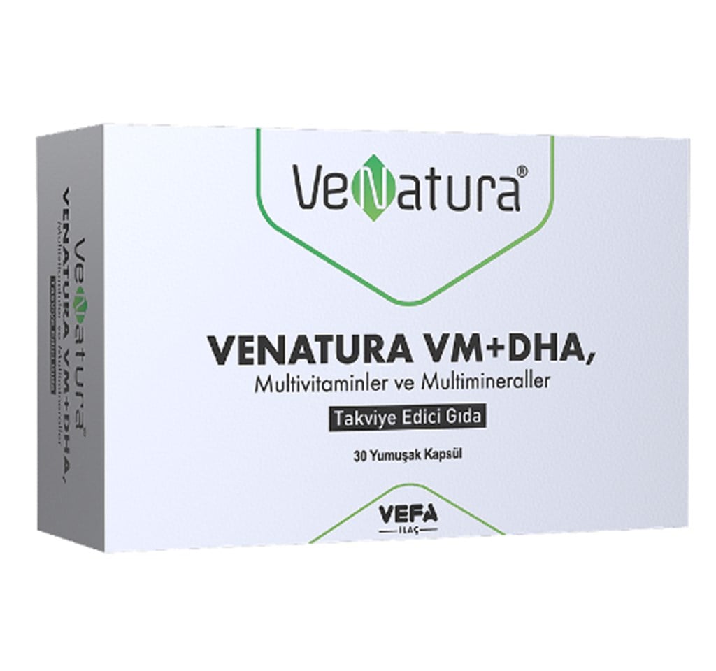Venatura VM+DHA Multivitamin ve Multimineral 30 Kapsül