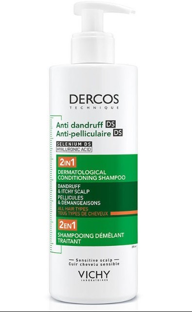 Vichy Dercos Dercos 2'si 1 Arada Kepek Karşıtı ve Nemlendirici Şampuan 390 ml