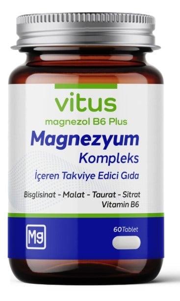 Vitus Magnezol B6 Plus Magnezyum 60 Tablet