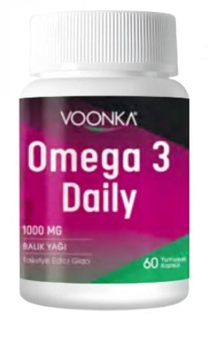 Voonka Omega 3 Daily 1000 mg 60 Kapsül