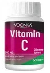 Voonka Vitamin C 62 Çiğneme Tablet 500 mg