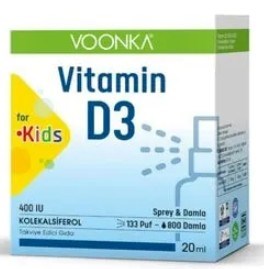 Voonka Vitamin D3 400 IU Kids Sprey 20 ml