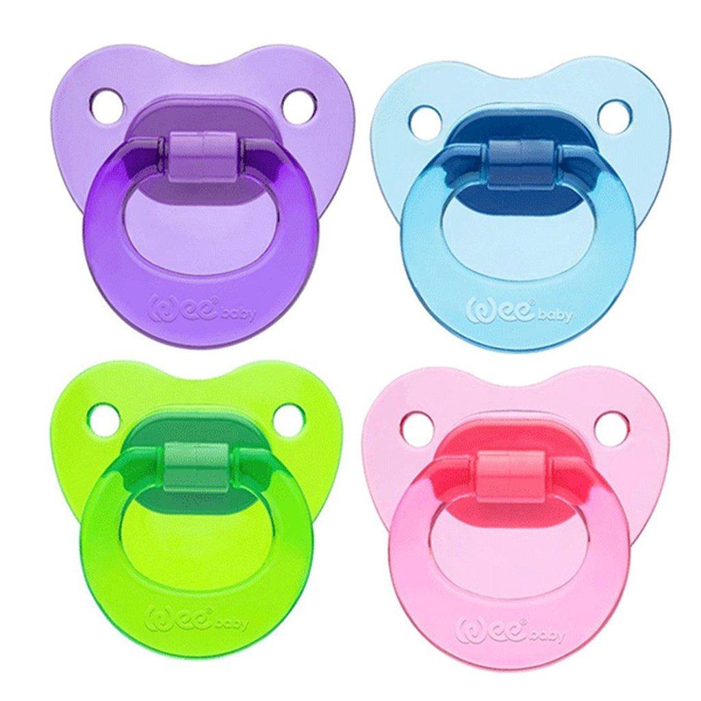 Wee Baby Akide Gövdeli Damaklı Emzik 0-6Ay No.1 - Mor