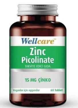 Wellcare Çinko Pikolinat 15 mg 60 Kapsül