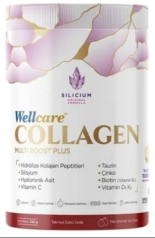 Wellcare Collagen Multi Plus 10000 mg Nar Aromalı 345gr Toz