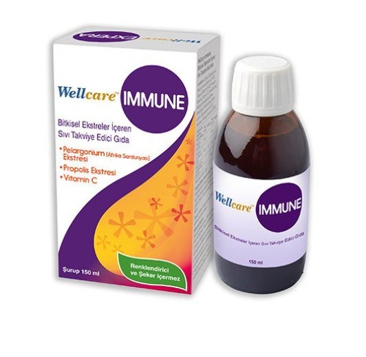 Wellcare İmmune Bitkisel Ekstreler İçeren Şurup 150ml