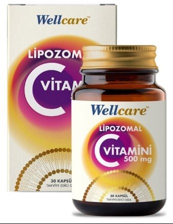 Wellcare Lipozomal Vitamin C 500 mg 30 Kapsül