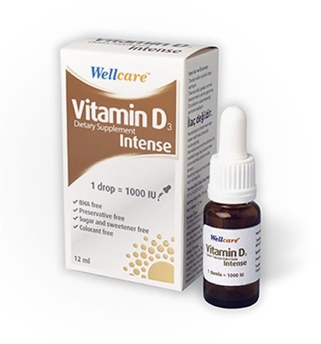 WELLCARE VİTAMİN D3 İNTENSE 1000 IU 12 ML DAMLA