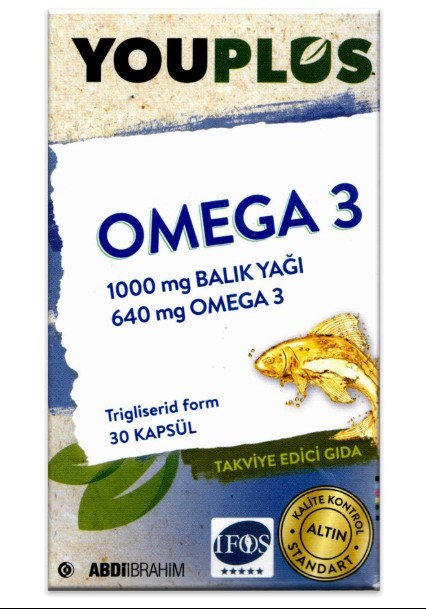 Youplus Omega-3 Balık Yağı 30 Kapsül