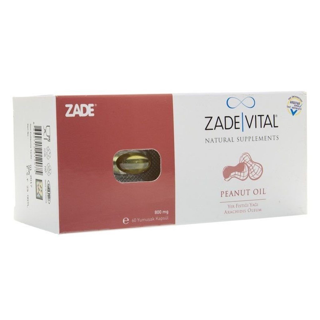 Zade Vital Yer Fıstığı Yağı Yumuşak 60 Kapsül Blister Ambalaj