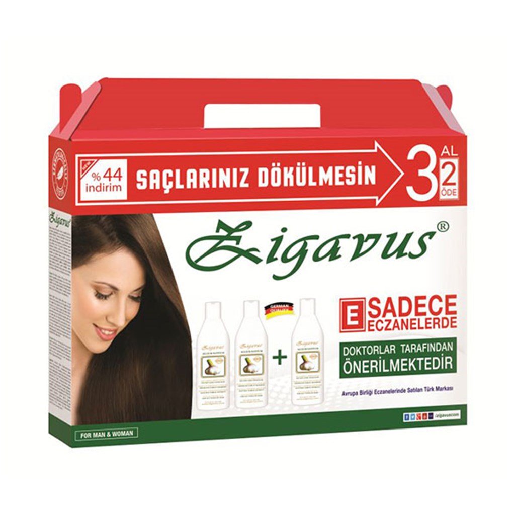 Zigavus Yeni 3 Al 2 Öde Kokusuz Sarımsaklı Şampuan 250 ml