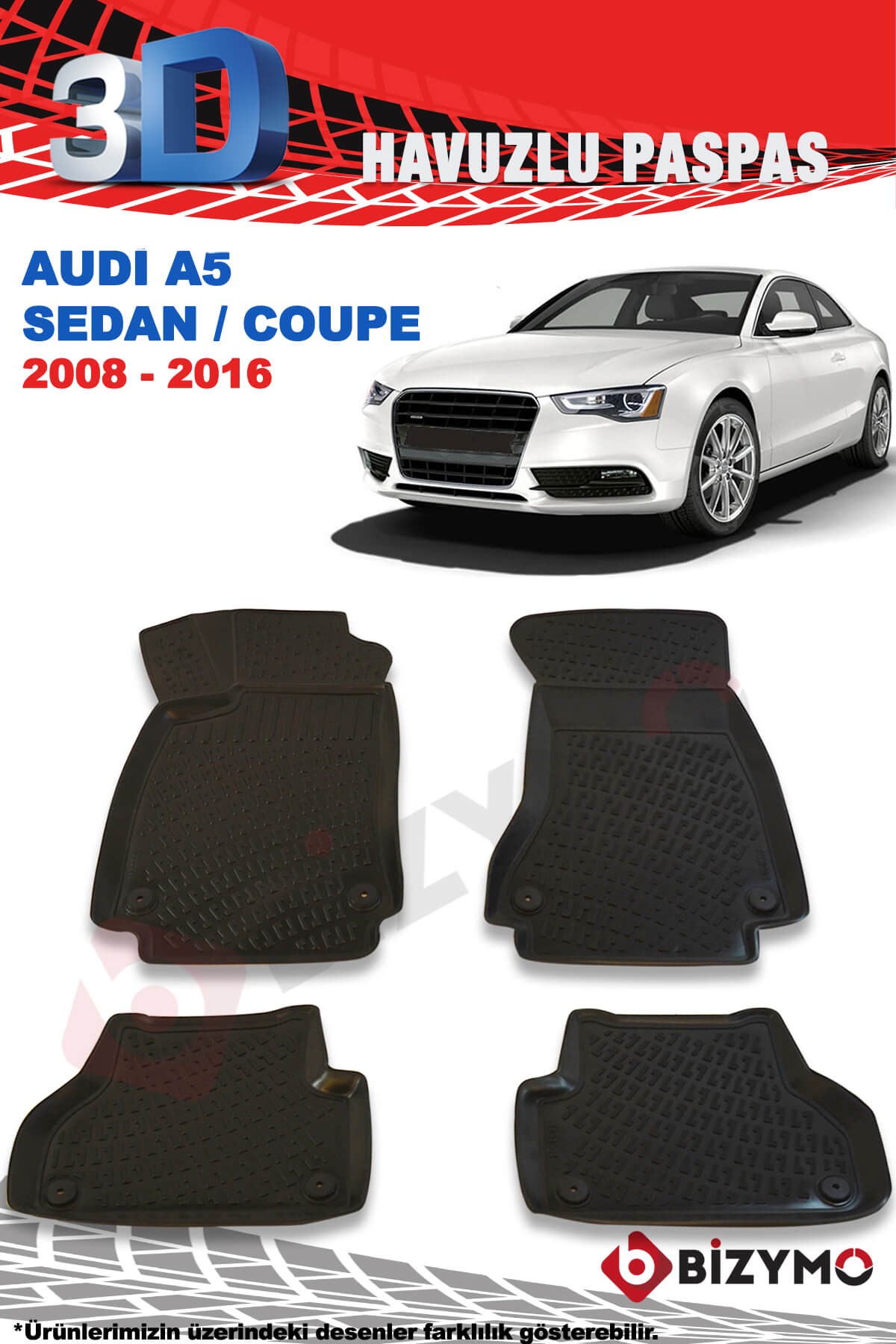 Audi A5 2008-2016 3D Paspas Takımı Bizymo