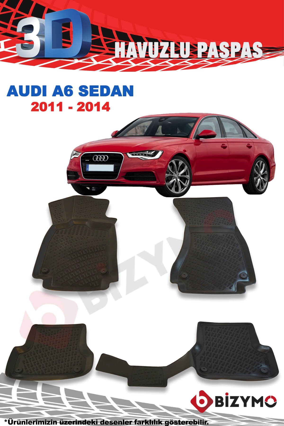 Audi A6 Sedan 2011-2014 3D Paspas Takımı Bizymo