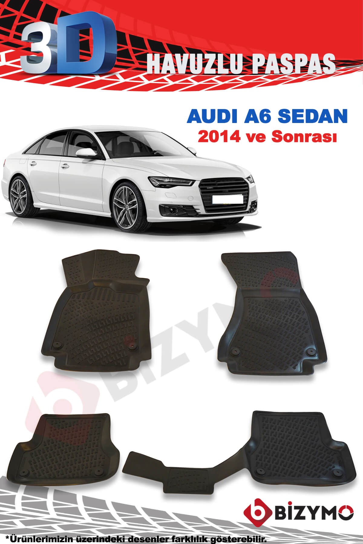 Audi A6 Sedan 2013-2018 3D Paspas Takımı Bizymo