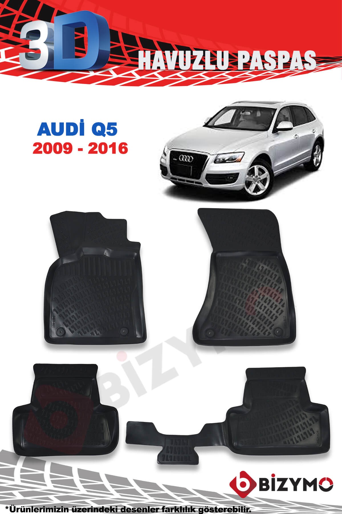 Audi Q5 2009-2016 3D Paspas Takımı Bizymo
