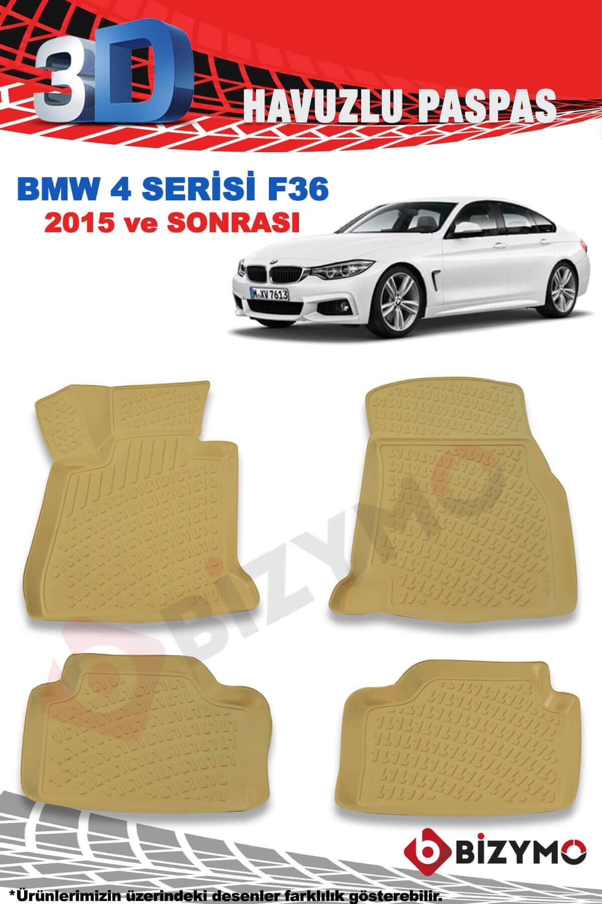 Bmw 4 Serisi F36 2015 Ve Sonrası 3D Bej Paspas Takımı Bizymo