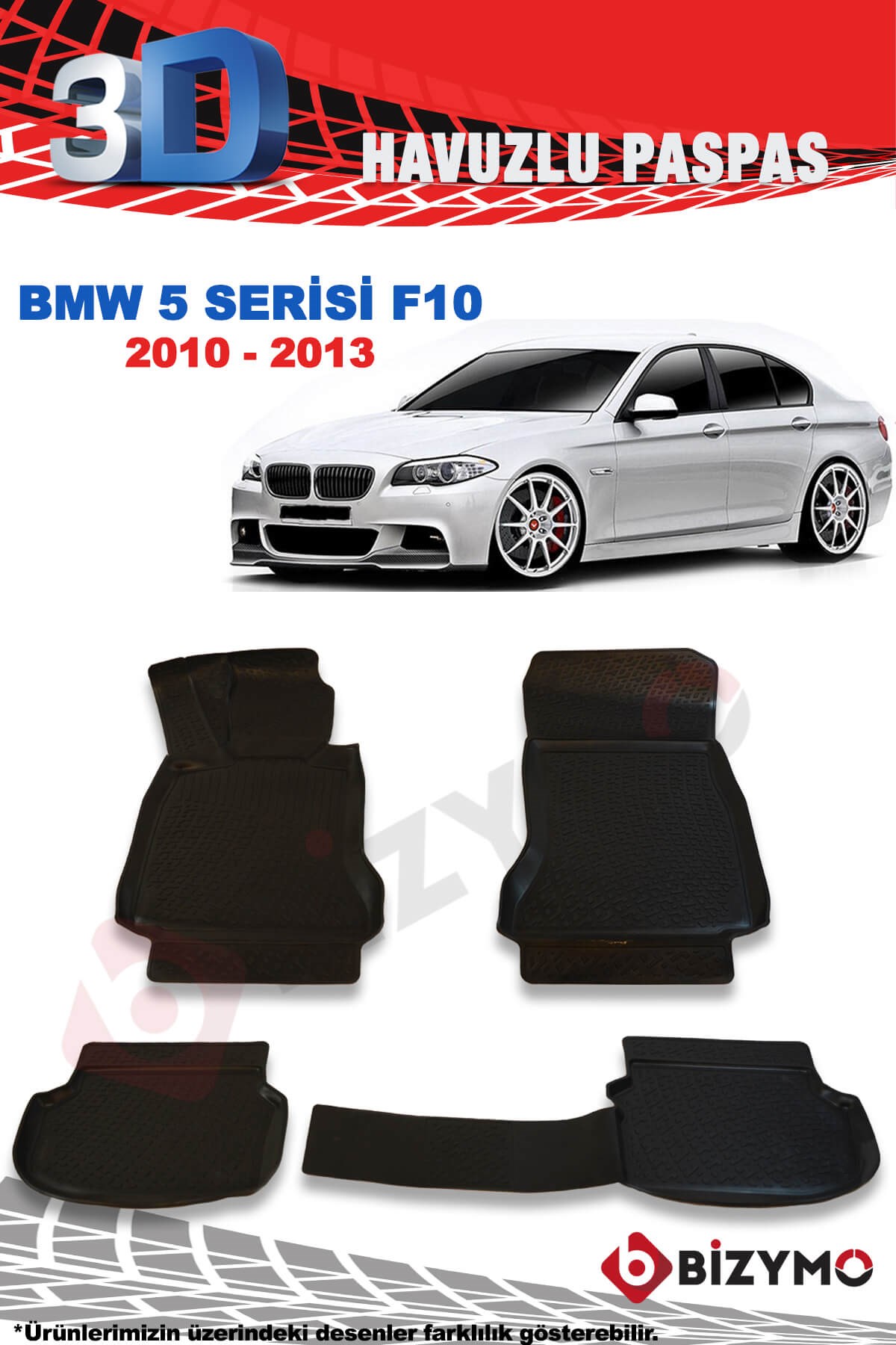 Bmw 5 Serisi F10 2010-2013 3D Paspas Takımı Bizymo