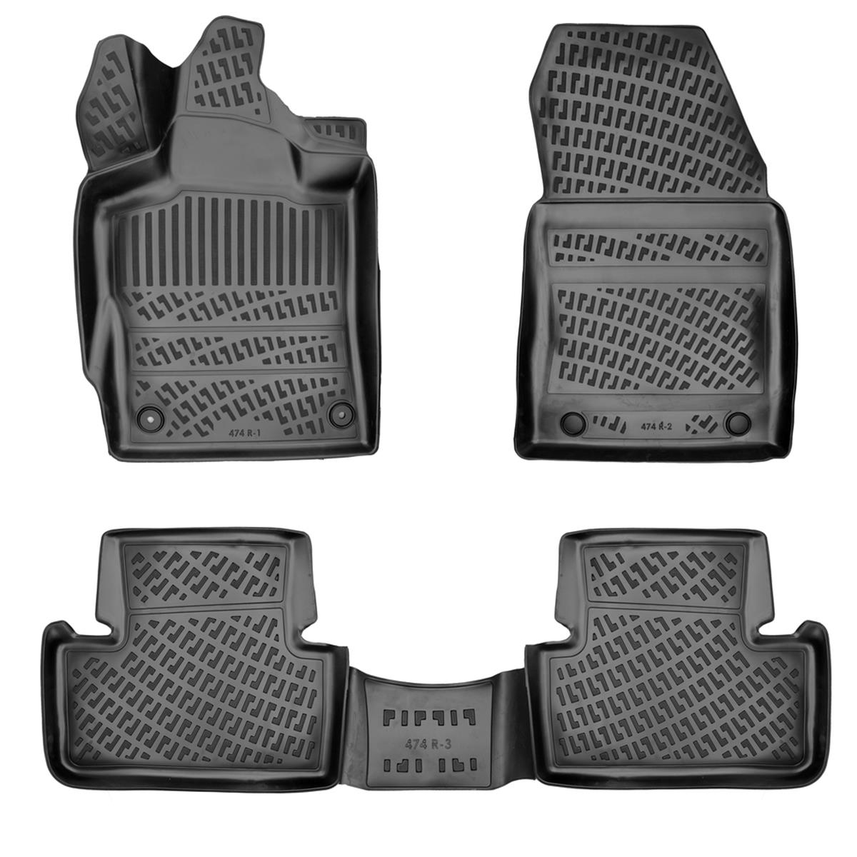 DS 4 2021 Sonrası Rizline 3D Havuzlu Paspas Takımı