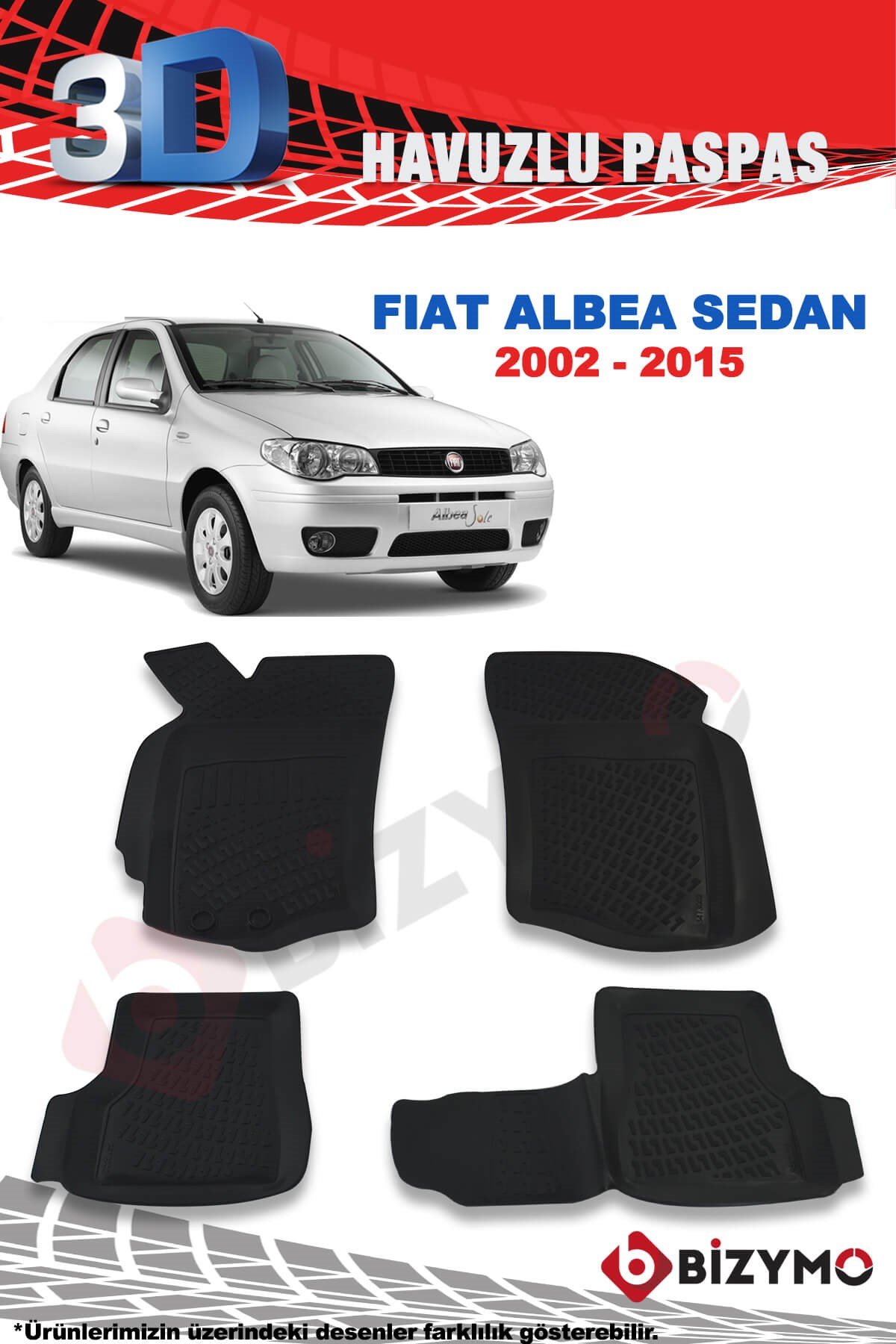 Fiat Albea Sedan 2002-2015 3D Paspas Takımı Bizymo