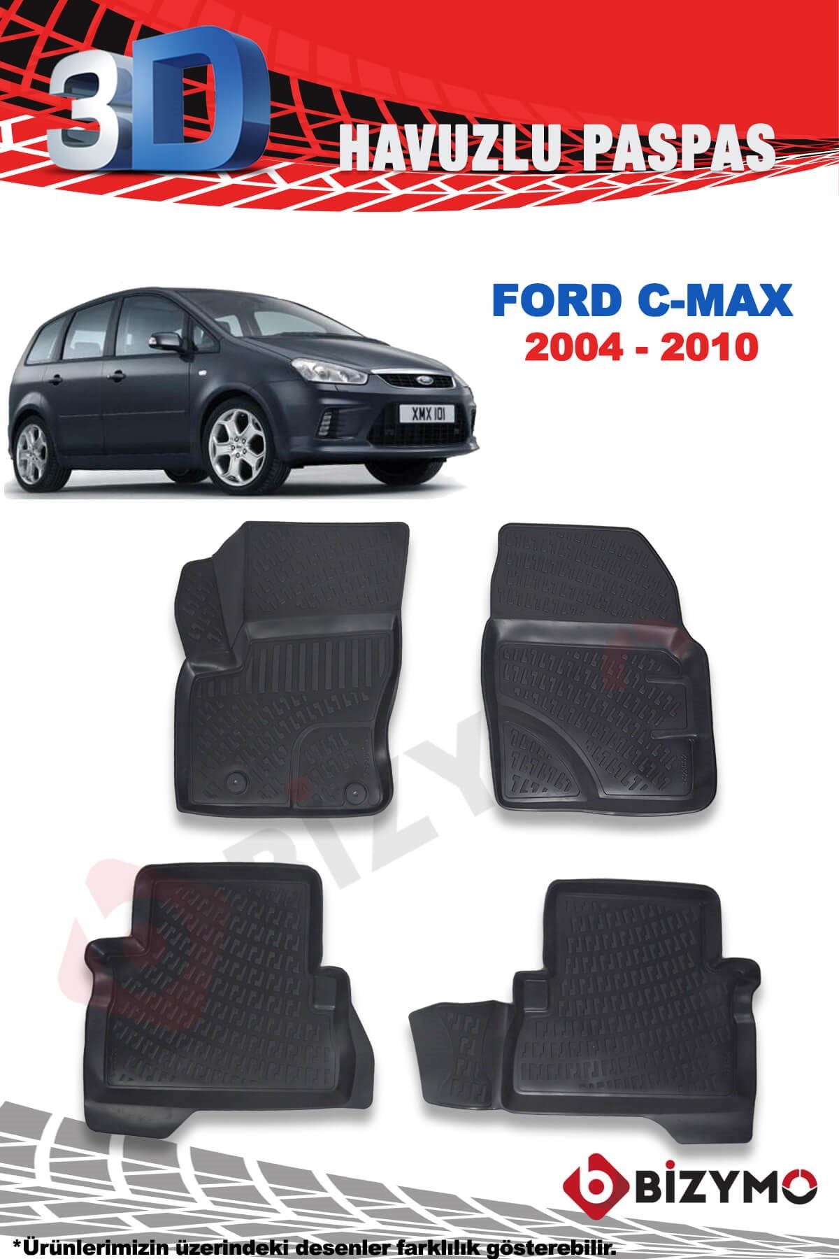 Ford C-Max 2004-2010 3D Paspas Takımı Bizymo