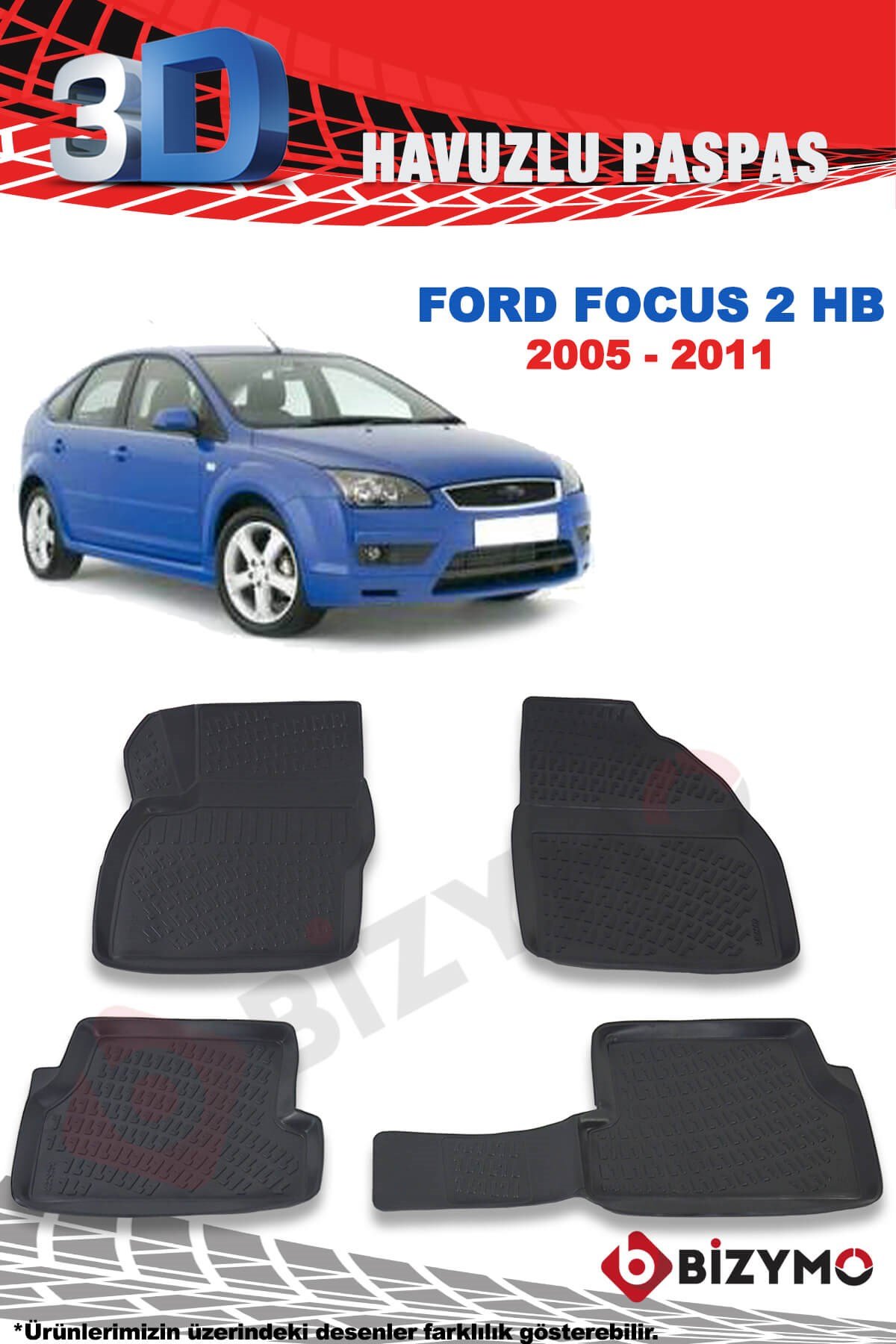 Ford Focus 2 Hb 2005-2011 3D Paspas Takımı Bizymo