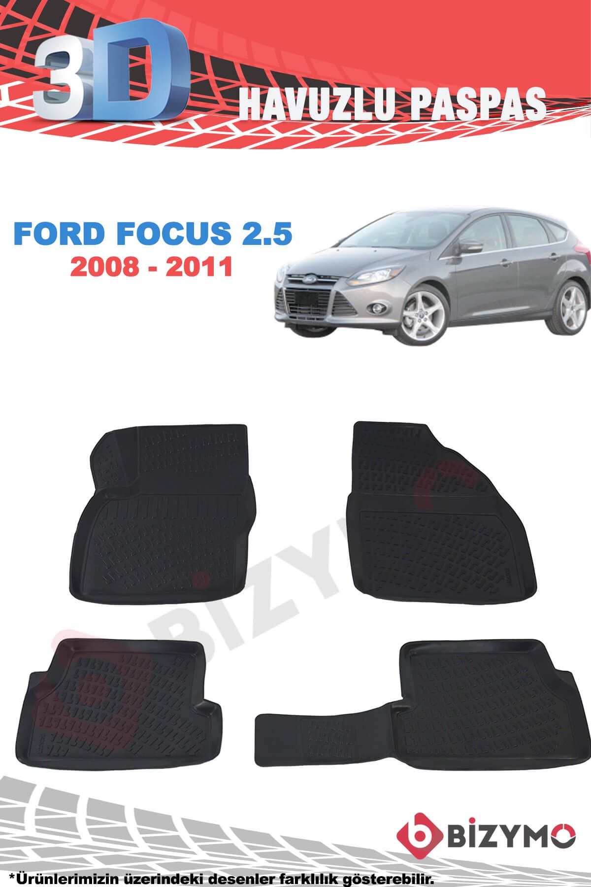 Ford Focus 2.5 HB 2008-2011 3D Paspas Takımı Bizymo