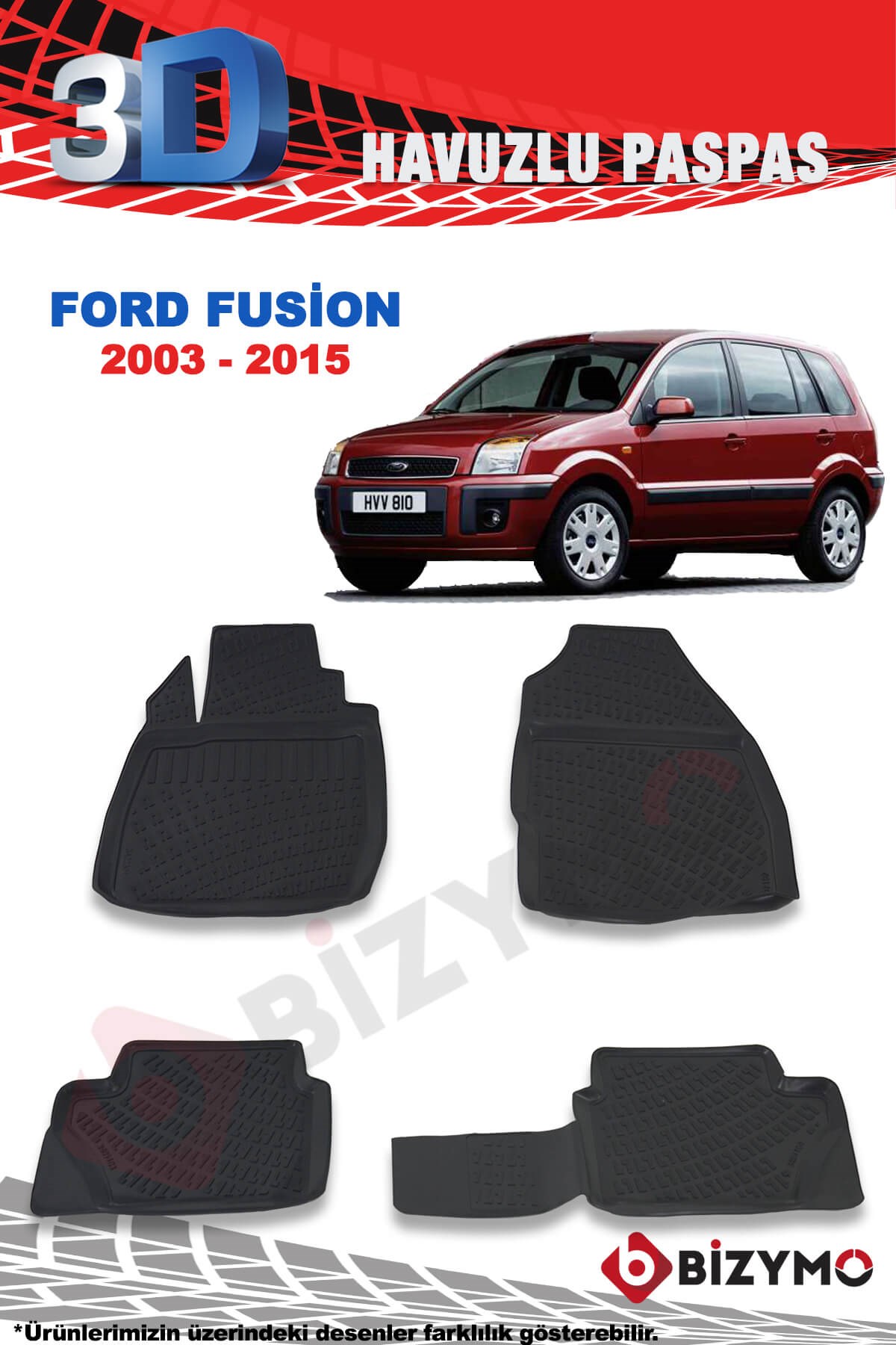 Ford Fusion 2003-2015 3D Paspas Takımı Bizymo