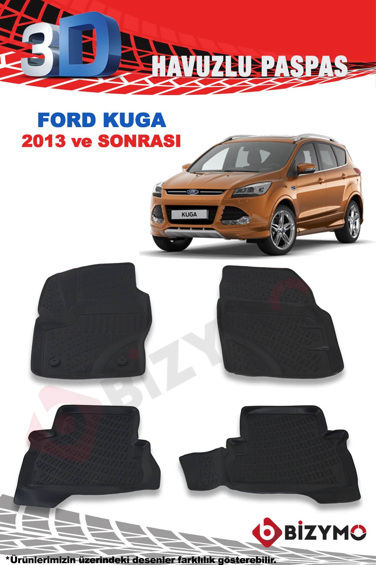 Ford Kuga Suv 2013-2019 3D Paspas Takımı Bizymo