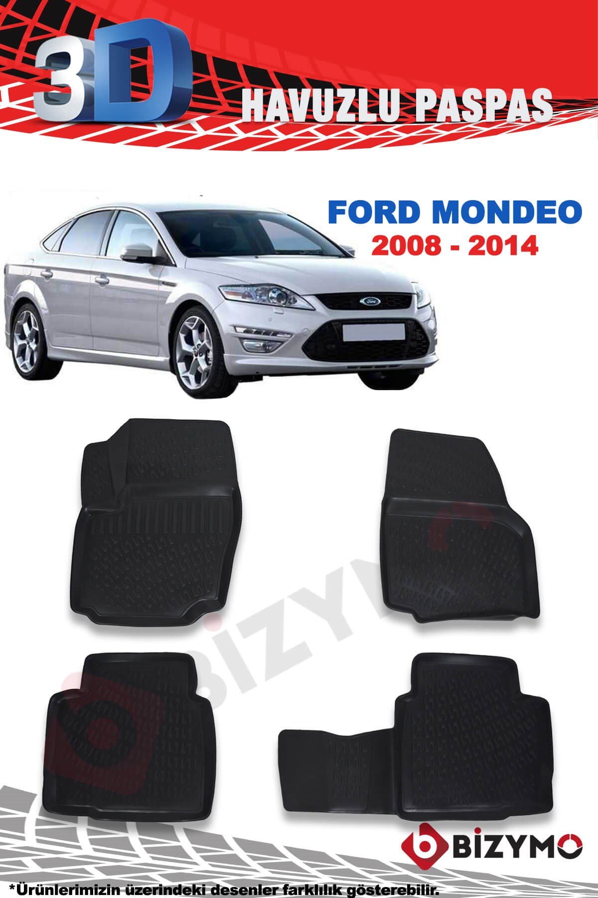 Ford Mondeo Sedan 2008-2014 3D Paspas Takımı Bizymo