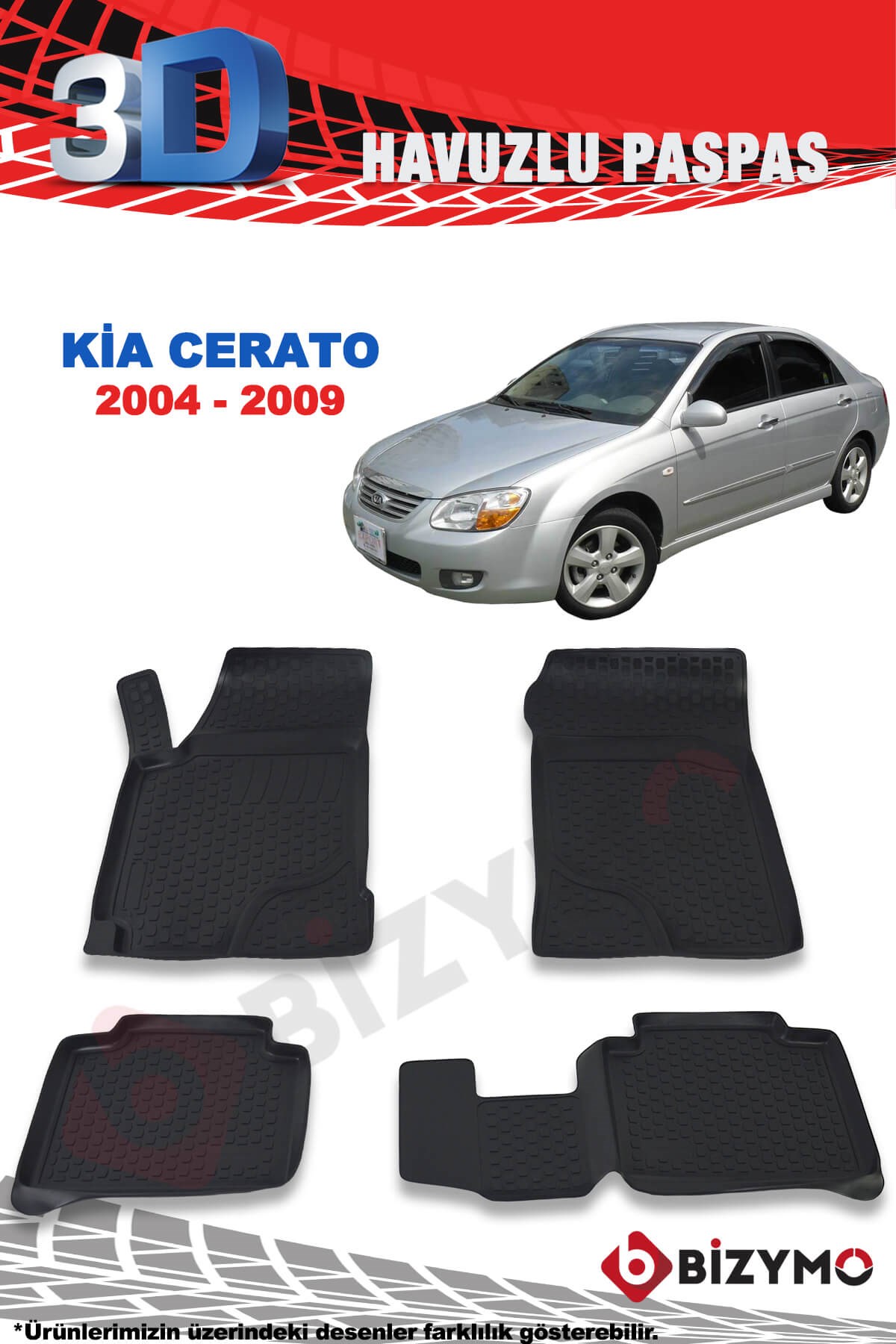 Kia Cerato 2004-2009 3D Paspas Takımı Bizymo