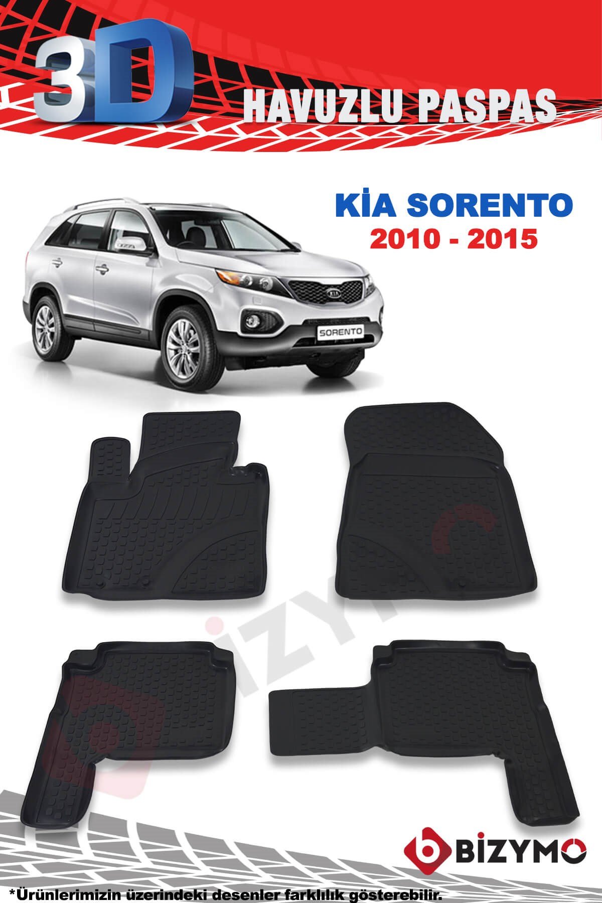 Kia Sorento 2010-2015 3D Paspas Takımı Bizymo