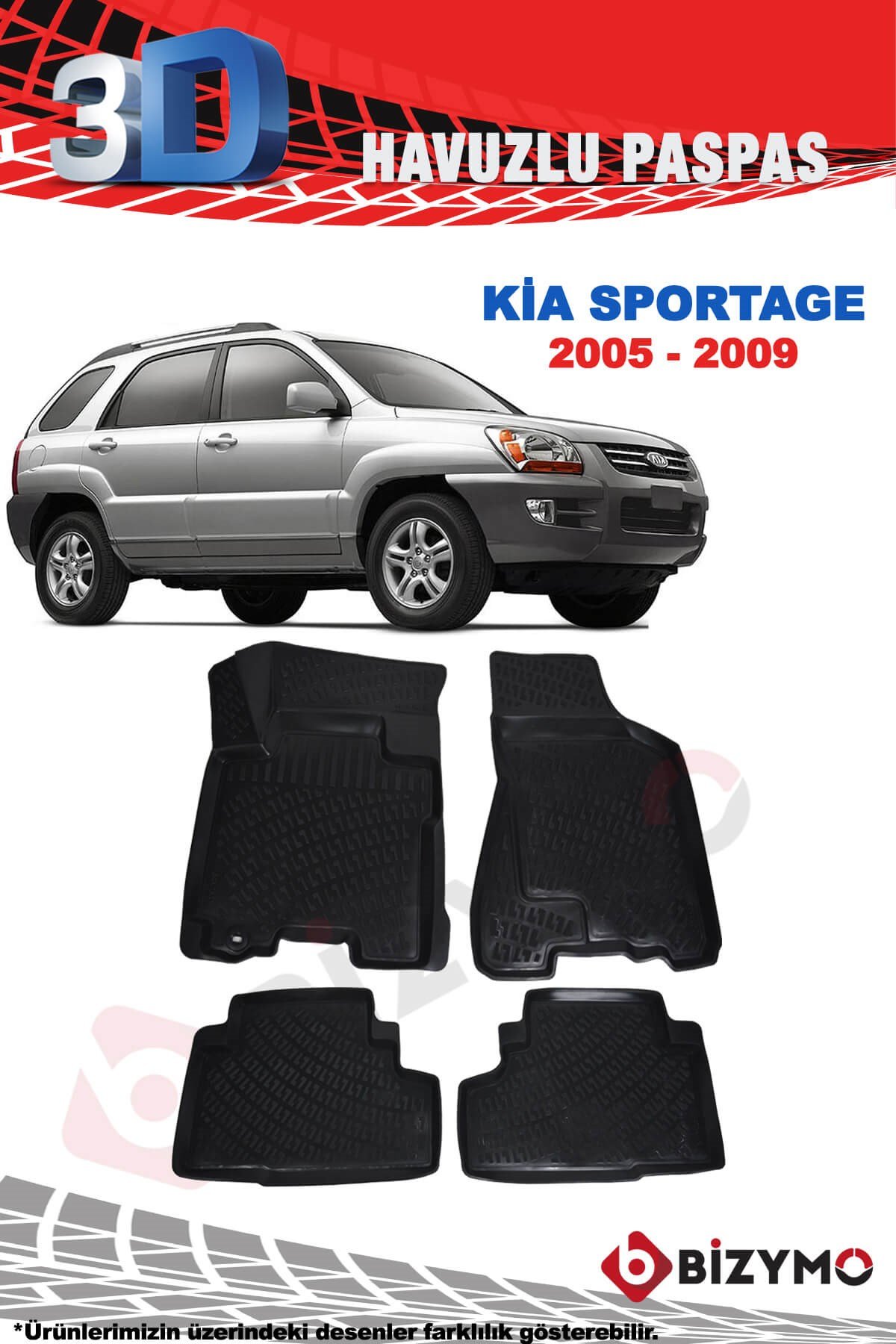 Kia Sportage 2005-2009 3D Paspas Takımı Bizymo