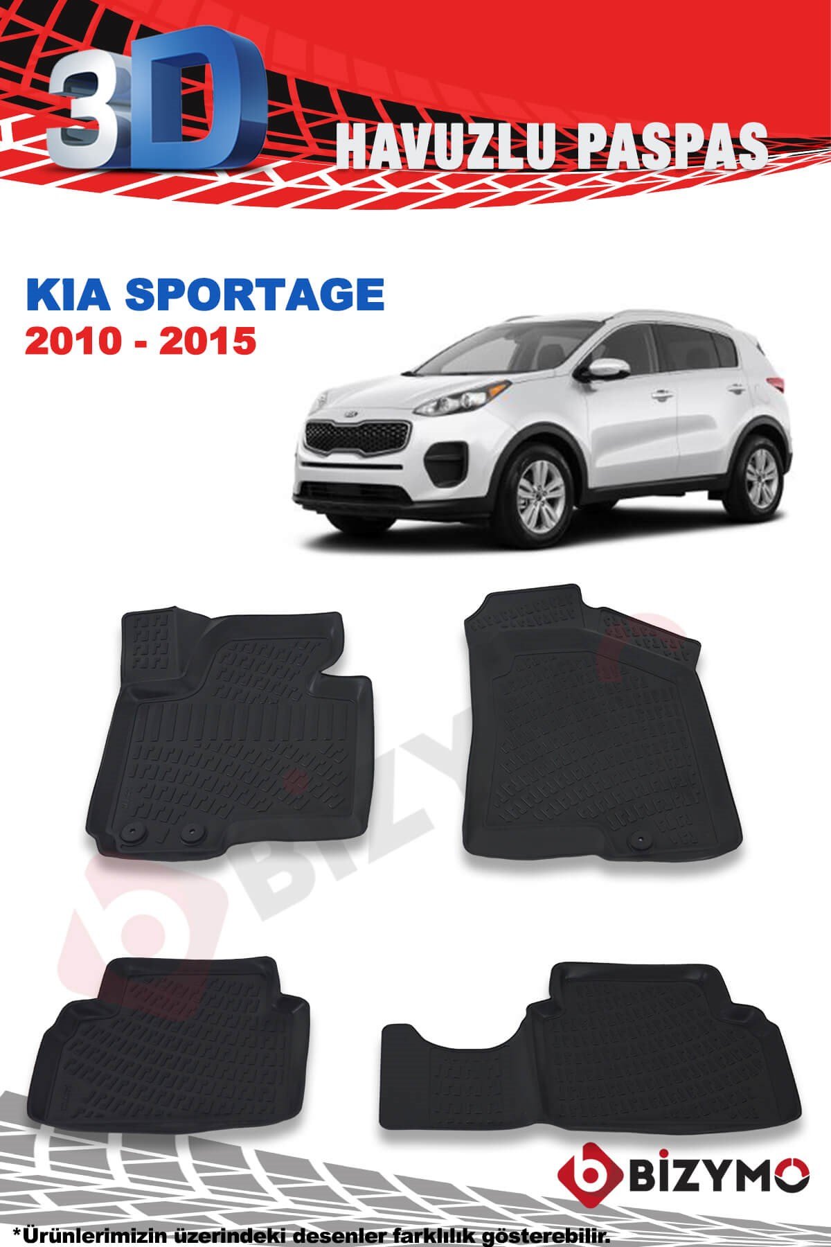 Kia Sportage 2010-2015 3D Paspas Takımı Bizymo