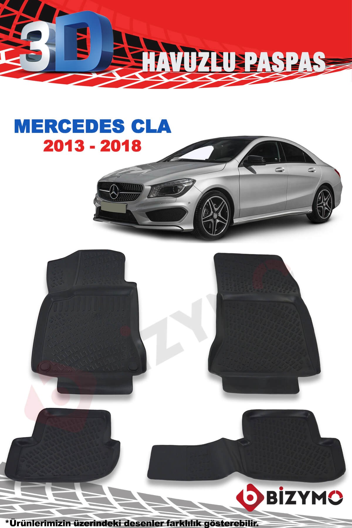 Mercedes CLA Sedan 2013-2018 3D Paspas Takımı Bizymo