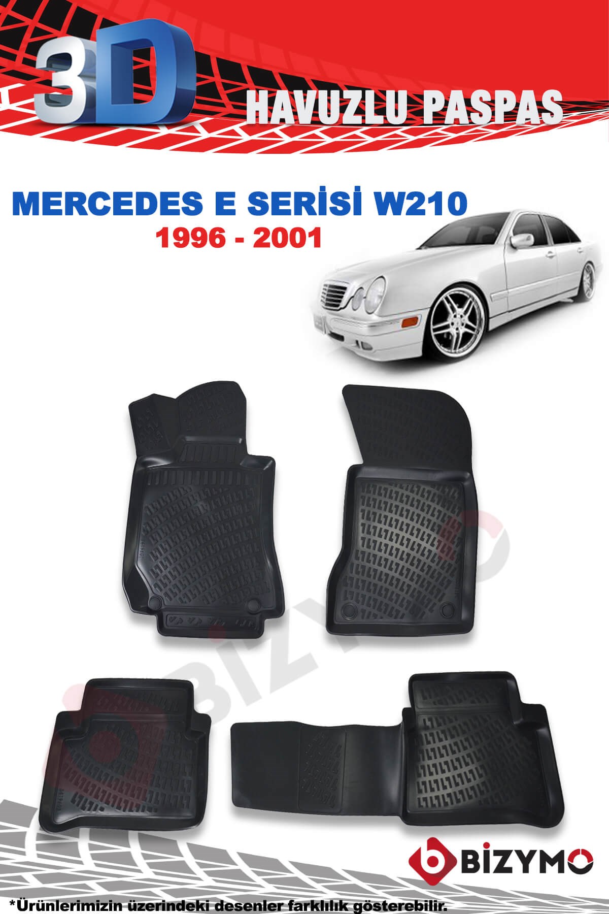 Mercedes E Serisi W210 1996-2001 3D Paspas Takımı Bizymo