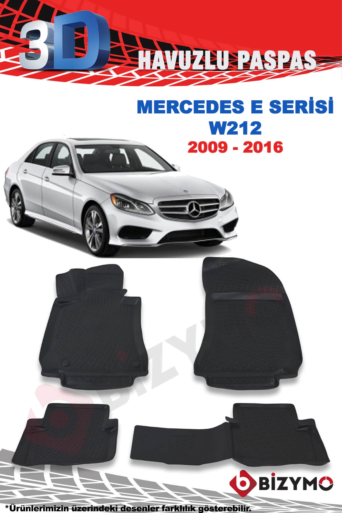 Mercedes E Serisi W212 Sedan 2009-2016 3D Paspas Takımı Bizymo