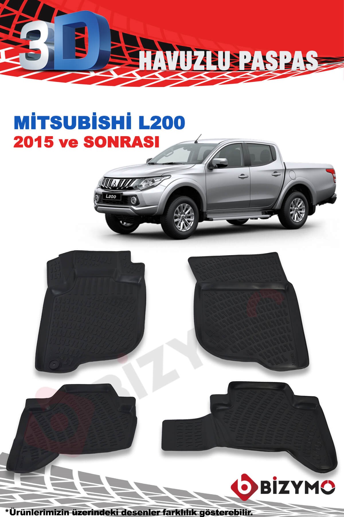 Mitsubishi L200 2015-2018 3D Paspas Takımı Bizymo