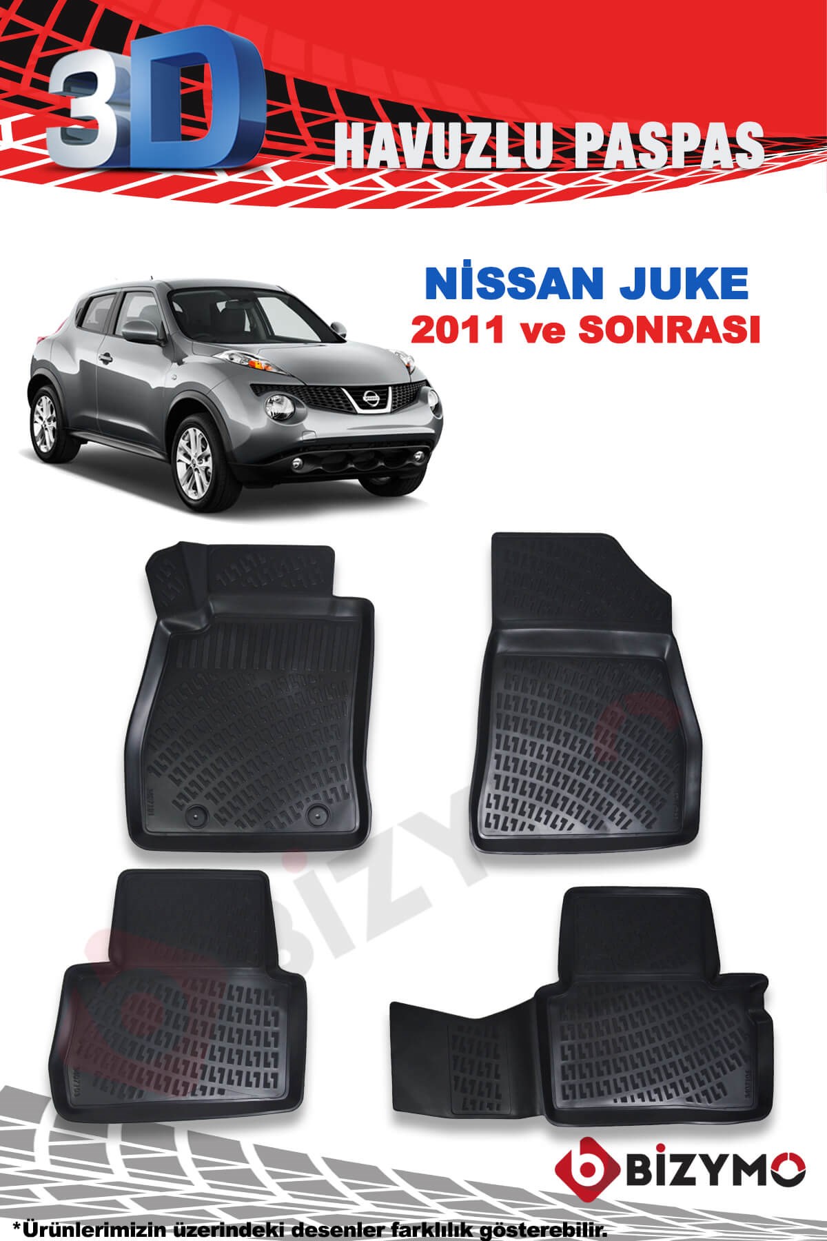 Nissan Juke 2011-2014 3D Paspas Takımı Bizymo